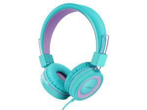 Kids Headphones for School Wired Headphones with Microphones & Volume Control,Foldable Adjustable Stereo Tangle-Free,3.5MM Jack Wire Cord On-Ear Headphone for Children/Boys/Girls(Mint) Kids Headphones for School Wired Headphones with Microphones & Volume Control,Foldable Adjustable Stereo Tangle-Free,3.5MM Jack Wire Cord On-Ear Headphone for Children/Boys/Girls(Mint)