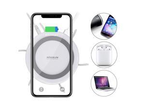 USB Charging Station for Multiple Devices, Wireless Charging Pad with Docking Station Cellphone Charging Station Charger Organizer for iPhone/iPad/Samsung/Tablet/Family (Fast Charge Adapter)