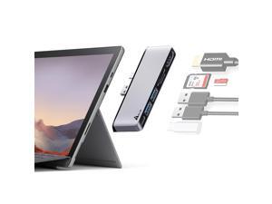 Surface Pro 7 Hub Docking Station, USB C Hub Adapter for Surface Pro 7, USB A and USB C Port Converter with 4K HDMI, SD/TF Card Reader, USB-C 5Gbps Data Port, and 2 USB 3.0 Ports. (Silver) Surface Pro 7 Hub Docking Station, USB C Hub Adapter for Surface Pro 7, USB A and USB C Port Converter with 4K HDMI, SD/TF Card Reader, USB-C 5Gbps Data Port, and 2 USB 3.0 Ports. (Silver)