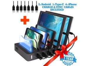 20A and More Devices,fit School,mall,Hotel,Shop 100w 24 Port USB Fast Charging Station,Travel Desktop USB Rapid Charger,Multi Ports Charging Station Organizer Compatible with Smartphones,Tables