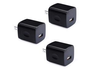 USB Wall Charger, 3 Pack 1Amp 5V One Port Black USB Power Adapter Charging Block Charge Box Compatible iPhone SE (2020) 11/Xs Max/XR/X/8/7/6S/6, Galaxy Note 20 Ultra A71, LG G6, Cell Phones Plug USB Wall Charger, 3 Pack 1Amp 5V One Port Black USB Power Adapter Charging Block Charge Box Compatible iPhone SE (2020) 11/Xs Max/XR/X/8/7/6S/6, Galaxy Note 20 Ultra A71, LG G6, Cell Phones Plug