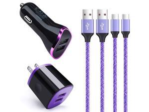 Type C Car Charger, Wall Charger Plug 6ft USB C Cable Fast Charging Cord Compatible for Samsung Galaxy S10 S10E A20 A50 A80 S9 A21 S20,LG Stylo 6 5 4 V50 V40 V35 V30S V30 V20 G9 G8S G8 G7 ThinQ G6 Q70 Type C Car Charger, Wall Charger Plug 6ft USB C Cable Fast Charging Cord Compatible for Samsung Galaxy S10 S10E A20 A50 A80 S9 A21 S20,LG Stylo 6 5 4 V50 V40 V35 V30S V30 V20 G9 G8S G8 G7 ThinQ G6 Q70