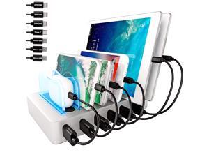 6 USB Charging Station For Multiple Devices - FAST Multiple USB Charger Multi Port -NO BUZZ -LED Charging Station Organizer Dock - Smart Cell Phone Docking Station - ETL Certified Charger Hub 6 USB Charging Station For Multiple Devices - FAST Multiple USB Charger Multi Port -NO BUZZ -LED Charging Station Organizer Dock - Smart Cell Phone Docking Station - ETL Certified Charger Hub