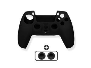 PS5 Controller Cover Skin Protector,Soft and Anti-Slip Untra-Thin Silicone Skin with Thumb Grips Cases for Playstation 5(Black) PS5 Controller Cover Skin Protector,Soft and Anti-Slip Untra-Thin Silicone Skin with Thumb Grips Cases for Playstation 5(Black)