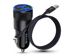 Type C USB Car Charger for Samsung Galaxy S21+ S21 Ultra 5G S20 FE S20+ S10 Plus Note20 A52 A51 A71 A72 A10e, Google Pixel 5 4a, Dual-Port Power Cigarette Lighter Adapter 6ft USB C Cord Braided Cable Type C USB Car Charger for Samsung Galaxy S21+ S21 Ultra 5G S20 FE S20+ S10 Plus Note20 A52 A51 A71 A72 A10e, Google Pixel 5 4a, Dual-Port Power Cigarette Lighter Adapter 6ft USB C Cord Braided Cable