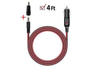 12V-24V DC Car Charger Auto Power Supply Cable - DC 5.5mm x 2.1mm to Car Cigarette Lighter Male Plug Car Cigarette Lighter Cable 12V-24V DC Car Charger Auto Power Supply Cable - DC 5.5mm x 2.1mm to Car Cigarette Lighter Male Plug Car Cigarette Lighter Cable