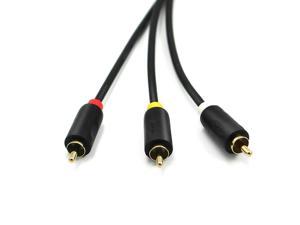 OIAGLH 3 RCA Male To 3 RCA Male AV Audio Video Extension Cable 3pcs 