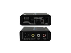 OIAGLH BEST SOLUTION VS8812 HDMI to RCA AVS VIDEO Converter Adapter HDMI2AV Converter 1080P HD Video Converter Box High Definition