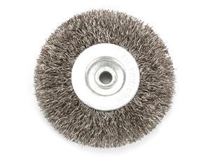 3inch Steel Flat Wire Wheel Brush with For Bench Grinder Polish 75x6mm 2Pcs 