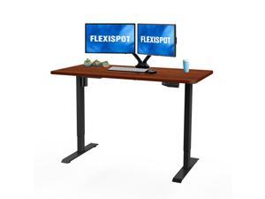 Flexispot Electric Height Adjustable Home Office Desk Stand Up Desk with Desktop 48" x 30" Ergonomic 7-Button Memory Controller Standing Desk (Black Frame + Mahogany Top) Flexispot Electric Height Adjustable Home Office Desk Stand Up Desk with Desktop 48" x 30" Ergonomic 7-Button Memory Controller Standing Desk (Black Frame + Mahogany Top)