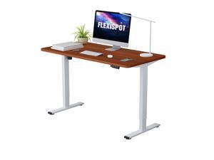 Flexispot Electric Height Adjustable Home Office Desk Stand Up Desk with Whole-Piece Desktop 48" x 30" Ergonomic Memory Controller Standing Desk (White Frame + Mahogany Top) Flexispot Electric Height Adjustable Home Office Desk Stand Up Desk with Whole-Piece Desktop 48" x 30" Ergonomic Memory Controller Standing Desk (White Frame + Mahogany Top)