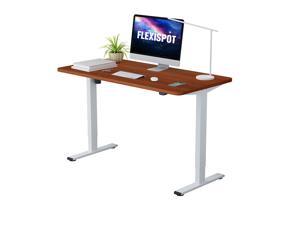 FlexiSpot Electric Height Adjustable Home Office Desk Standing desk 48" x 30" Desktop Computer Desk (White Frame + Mahogany Top) FlexiSpot Electric Height Adjustable Home Office Desk Standing desk 48" x 30" Desktop Computer Desk (White Frame + Mahogany Top)