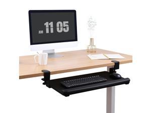 FlexiSpot 25x 12 Retractable Keyboard Tray Under Desk Ergonomic Black SlideOut Universal Keyboard Drawer for Home and Office Use
