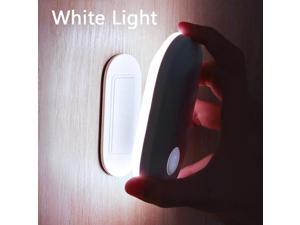 PIR Motion Sensor Night Light Human Induction Backlight Magnetic LED Light Rechargeable Bedside Lamp Wall Lamp For Home-White Light