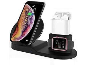 Wireless Fast Charge Stand Dock 3in1 Phone Charging Watch Ear Pods Charger Samsung Galaxy S9 iPhone XS Wire Less 8 5 Core WCR 3