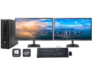 HP ProDesk 600 G1 SFF Desktop Computer with Dual (2) 27" Monitor - Intel Core i5-4570 Processor 3.20 GHz 16GB RAM 1TB SSD Windows 10 Pro WiFi HP ProDesk 600 G1 SFF Desktop Computer with Dual (2) 27" Monitor - Intel Core i5-4570 Processor 3.20 GHz 16GB RAM 1TB SSD Windows 10 Pro WiFi