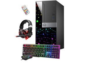 Gaming PC with RGB Lights - Dell OptiPlex Tower Computer Desktop i7 6th Gen Processor 3.40 GHz NVIDIA GeForce GT 1030 2GB 32GB RAM 1TB SSD Win 10 Pro WIFI, Free Headset, KB Mouse Combo, HDMI