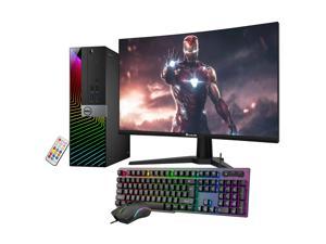 Dell OptiPlex SFF Computer with 27 Inch Gaming Monitor i5 6500 3.2 GHz NVIDIA GT 1030 2GB 16GB RAM 512GB SSD Win 10 Pro WIFI, HAJAAN Keyboard & Mouse