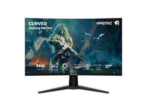 HAJAAN 27 Inch Curved Full HD (1920 x 1080) Ultra-Slim Bezel Gaming LED Monitor ( HDMI & Display Port) with RGB Lighting ~ 144Hz ~ 1ms Response Time - HM270C