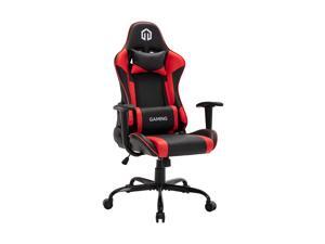 LSSPAID Gaming Chair Racing Computer Chair Executive and Ergonomic Reclining Swivel Chair with Headrest and Lumbar Cushion (Black/Red) LSSPAID Gaming Chair Racing Computer Chair Executive and Ergonomic Reclining Swivel Chair with Headrest and Lumbar Cushion (Black/Red)
