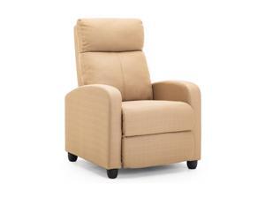 LSSPAID Fabric Recliner Chair Adjustable Home Theater Single Recliner Sofa with Thick Seat Cushion and Backrest Modern Living Room Recliners, Beige LSSPAID Fabric Recliner Chair Adjustable Home Theater Single Recliner Sofa with Thick Seat Cushion and Backrest Modern Living Room Recliners, Beige
