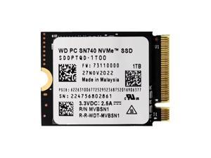 WD PC SN740 2TB M.2 2230 SSD NVMe PCIe4x4 For Steam Deck