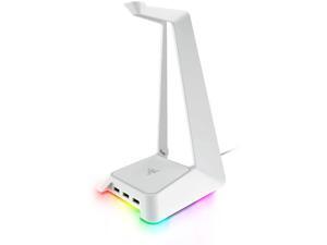 Razer Base Station Chroma Headphone/Headset Stand w/ USB Hub: Chroma RGB Lighting - 3x USB 3.0 Ports - Non-Slip Rubber Base - Designed for Gaming Headsets - Mercury White Razer Base Station Chroma Headphone/Headset Stand w/ USB Hub: Chroma RGB Lighting - 3x USB 3.0 Ports - Non-Slip Rubber Base - Designed for Gaming Headsets - Mercury White