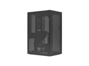 SSUPD Meshroom S Mini-ITX Small Form Factor (SFF) Case - Full Mesh Side Panel, Without PCIe Riser Cable -  Fossil Gray Color, Tool-Free and Easy Accessibility, 90 degree DisplayPort 1.4 cable included