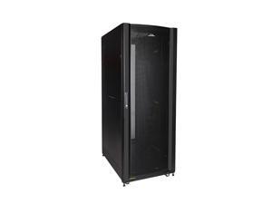 DavisLegend 27U 24"W x 32"D Server Cabinet IT Network Data Rack Enclosure with vented doors, vented top with brush cable pass thru.