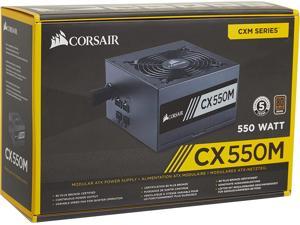 Corsair CX Series 550 Watt 80 Plus Bronze Certified Modular Power Supply (CP-9020102-NA)