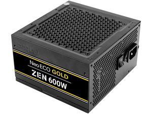 Antec NeoECO Gold Zen Series NE600G Zen 600W ATX12V 2.4 80 Plus Gold Certified Non-Modular Active PFC Power Supply