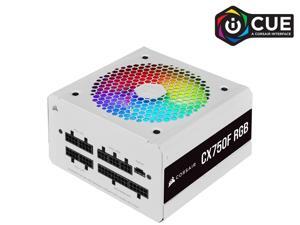 Corsair CX750F RGB, 750 Watt, 80 PLUS Bronze, Fully Modular RGB White Power Supply,CP-9020227-NA Corsair CX750F RGB, 750 Watt, 80 PLUS Bronze, Fully Modular RGB White Power Supply,CP-9020227-NA