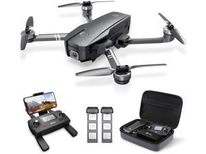Holy Stone HS720 Foldable GPS Drone with 4K UHD Camera for Adults, Quadcopter with Brushless Motor, Auto Return Home, Follow Me, 52 Minutes Flight Time, Long Control Range, Includes Carrying Bag