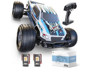 DEERC 9200E Large Hobby RC Cars 48 KMH 110 Scale Fast High Speed Remote Control Car for Adult Boy 4WD 24GHz Off Road Monster RC Truck Toy All Terrain Racing2 Batteries for 40 Min Play