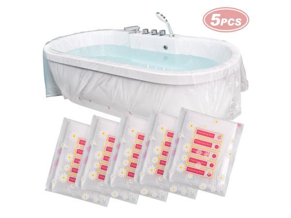 Disposable Bathtub Cover 24 Pcs, Large Plastic Bathtub Liner Bag for Travel  and Household, Bath Film Bag for Bath Tub (102x47 inch)