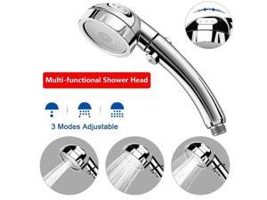 3 In 1 High Pressure Showerhead  Handheld Shower Head with ON/Off Pause ON OFF 