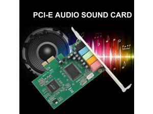 PCI Express PCI-E5.1 Ch 6 Channel PCIE Audio Digital surround Sound Card Adapter PCI Express PCI-E5.1 Ch 6 Channel PCIE Audio Digital surround Sound Card Adapter
