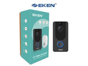 EKEN V7 -1080p HD Smart Wi-Fi Video Doorbell with a crisp sharp night vision and motion sensor. EKEN V7 -1080p HD Smart Wi-Fi Video Doorbell with a crisp sharp night vision and motion sensor.