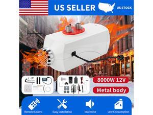Furgle 8KW Metal White Diesel Air Heater 12V LCD Switch for Truck Motor home Boat US Furgle 8KW Metal White Diesel Air Heater 12V LCD Switch for Truck Motor home Boat US