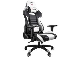 Furgle Gaming Recliner Chair Racing Style PU Leather Gaming Chair Ergonomic Adjusted Reclining Office Desk Chair Home Single Sofa Chair with Headrest and Lumbar Support