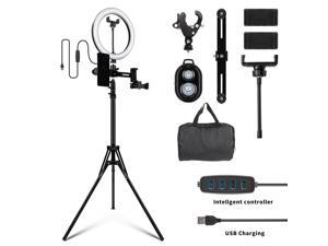 Furgle 10" LED Ring Light Dimmable Lighting Kit Phone+Selfie Tripod Makeup Live Lamp Furgle 10" LED Ring Light Dimmable Lighting Kit Phone+Selfie Tripod Makeup Live Lamp