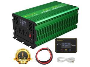 Furgle Pure Sine Wave Power Inverter 1500W 3000 Watt 12V DC to 110V 120V AC LCD Wireless Remote 3 US plugs USB Furgle Pure Sine Wave Power Inverter 1500W 3000 Watt 12V DC to 110V 120V AC LCD Wireless Remote 3 US plugs USB