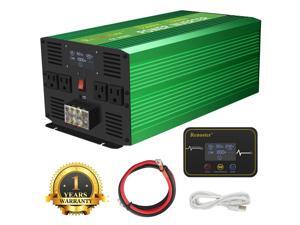 Furgle Power Inverter 3500W 7000W Pure Sine Wave 12V dc to ac 120V LCD Display 4 US Plug USB Wireless Remote Furgle Power Inverter 3500W 7000W Pure Sine Wave 12V dc to ac 120V LCD Display 4 US Plug USB Wireless Remote