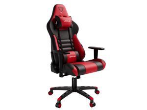 Szd Gaming Chair With Rgb Led Light Racing Computer Office Chair High Back Pu Leather Executive Ergonomic Hydraulic Swivel Seat Height Adjustable Headrest And Lumbar Support 3d Armrest Black White Newegg Com