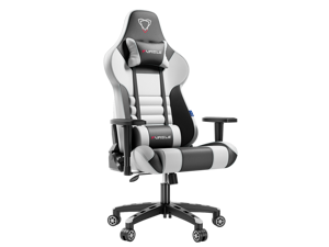 Gaming Chair - Furgle Ergonomic Racing Style Office Chair Recliner Computer Chair PU Leather High-Back E-Sports Chair Height Adjustable Gaming Office Desk Chair with Massage Lumbar Support