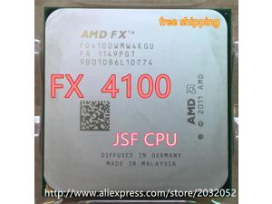 Procesador de CPU AMD FX 4100 AM3 + 3,6 GHz, 8MB, envío en serie FX, piezas FX-4100 FX4100