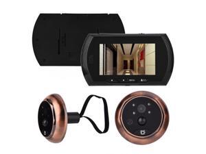 Peephole Camera 4.5 Inch LCD TFT Monitor Smart Video Doorbell HD 720P Night Vision 3MP 160 Degrees PIR Motion Detection