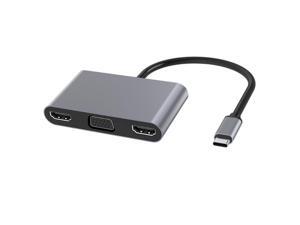 5 in 1 USB-C Hub Type-C to HDMI Convertor Type-C to VGA USB Adapter with 2 HDMI for Samsung Huawei Xiaomi 5 in 1 USB-C Hub Type-C to HDMI Convertor Type-C to VGA USB Adapter with 2 HDMI for Samsung Huawei Xiaomi