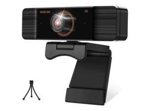 Webcam with Microphone 30FPS Full HD 2K 1440P Webcam with Privacy Cover and Tripod Wide Angle Video Camera Webcam with Microphone 30FPS Full HD 2K 1440P Webcam with Privacy Cover and Tripod Wide Angle Video Camera
