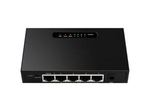 5 Port POE Gigabit Switch RJ45 Gigabit Ethernet Port Unmanaged Desktop Switch with VLAN Function for PC EU Plug 5 Port POE Gigabit Switch RJ45 Gigabit Ethernet Port Unmanaged Desktop Switch with VLAN Function for PC EU Plug